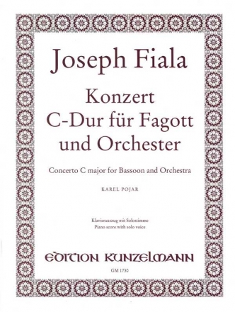 Konzert C-Dur fr Fagott und Orchester fr Fagott und Klavier