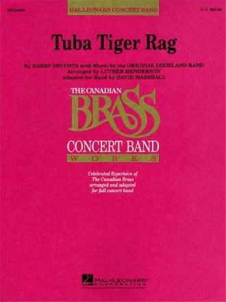 TUBA TIGER RAG FUER TUBA SOLO UND BLASORCHESTER HENDERSON, LUTHER, ARR.