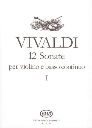 12 Sonate Band 1 (Nr.1-6) per violino e bc