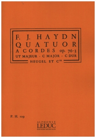 Quatuor a cordes ut majeur op.76,3 partition miniature