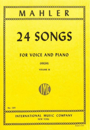 24 songs vol.3 (6 Songs) for high voice and piano (en/dt)