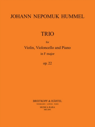 Trio F-Dur op.22 fr Violine, Violoncello und Klavier Stimmen