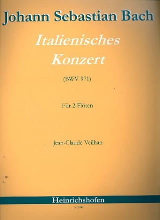 Italienisches Konzert BWV971 fr 2 Flten Stimmen