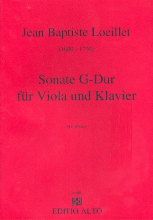 Sonate G-Dur fr Viola und Klavier