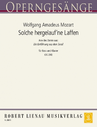 Solche hergelauf'ne Laffen (Arie des Osmin) fr Ba und Klavier