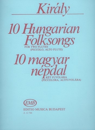 10 Hungarian Folksongs for 2 flutes (piccolo, alto flute)