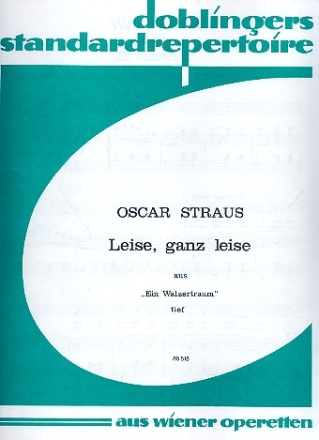 Leise ganz leise fr Gesang (tief) und Klavier