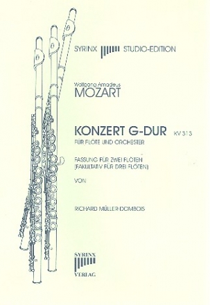 Konzert G-Dur KV313 fr Flte und Orchester fr 2 Flten Spielpartitur