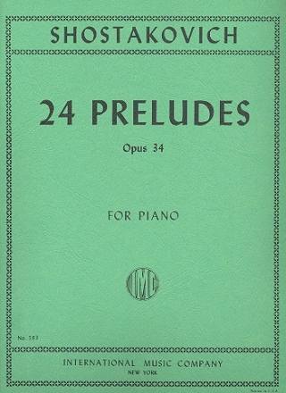 24 preludes op.34 for piano