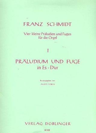 Prludium und Fuge Es-Dur fr Orgel 4 kleine Prludien und Fugen Nr.1