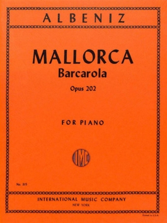 Mallorca barcarola op.202 for piano