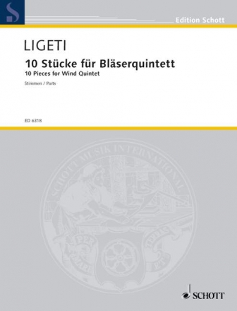 10 Stcke fr Blserquintett fr Flte, Oboe, Klarinette, Horn und Fagott Stimmen