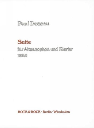 Suite fr Altsaxophon und Klavier