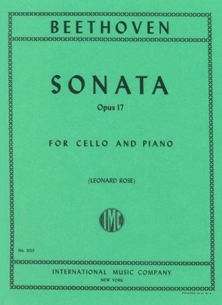 Sonata F major op.17 for violoncello and piano