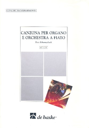 Canzona per organo e orchestra a fiato Partitur und Stimmen