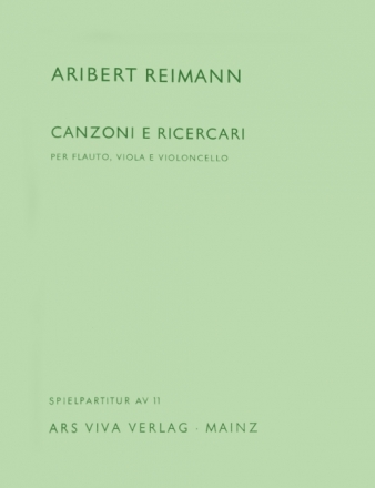 Canzoni e Ricercari fr Flte, Viola und Cello Spielpartitur