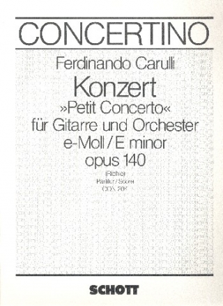 Konzert e-moll op.140 fr Gitarre und Orchester Partitur