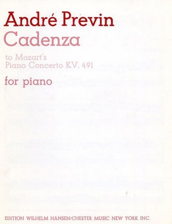 Cadenza to Mozart's piano concerto KV491 (1st movement) for piano