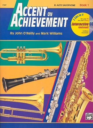 Accent on Achievement vol.1 (+Online Audio) for band (en/dt) alto saxophone (engl. Ausgabe mit deutschsprachigem Einlegeblatt)