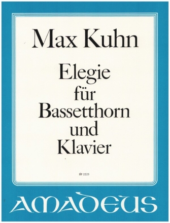 ELEGIE FUER BASSETTHORN UND KLAVIER      (1965) STALDER, H.R., ED.