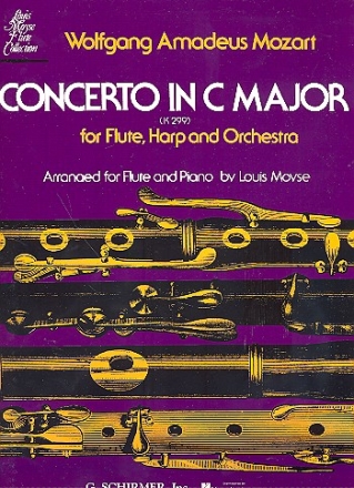 Concerto c major KV299 for flute, harp and orchestra for flute and piano