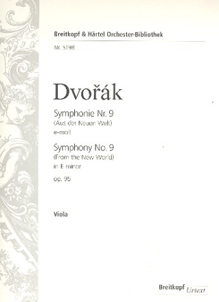 Sinfonie e-Moll Nr.9 op.95 fr Orchester Viola