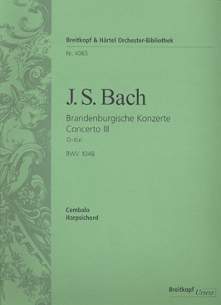 Brandenburgisches Konzert G-Dur Nr.3 BWV1048 fr Streicher Cembalo