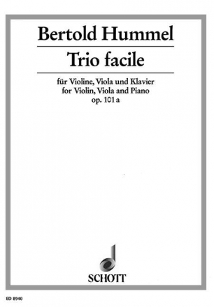 Trio facile op. 101a fr Violine, Viola und Klavier Partitur und Stimmen