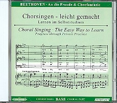 Sinfonie d-Moll Nr.9 und Chorfantasie c-Moll op.80 CD Chorstimme Ba und Chorstimmen ohne Bass