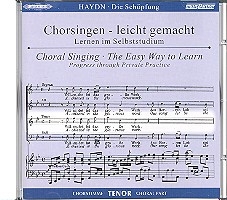 Die Schpfung Hob.XXI:2 CD ChorstimmeTenor und Chorstimmen ohne Tenor Chorsingen leicht gemacht