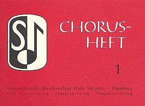 Chorusheft 1: Melodiestimme mit Texten und Akkorden Eine Aauswahl beliebter Melodien