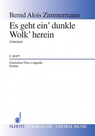 Es geht ein' dunkle Wolk' herein fr gemischten Chor (SATB) Chorpartitur