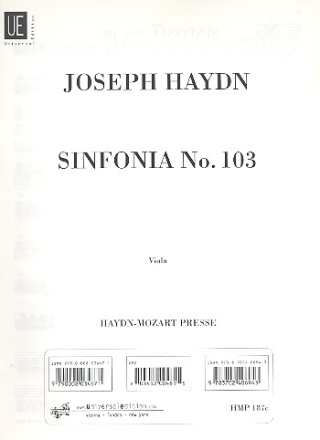 Sinfonie Es-Dur Nr.103 Hob.I:103 fr Orchester Viola