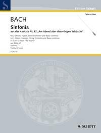 Sinfonia D-Dur aus BWV42 fr Orchester Partitur