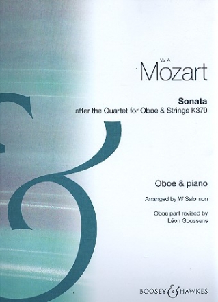 Sonata after the Quartet KV370 for oboe and piano