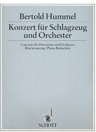 Konzert op. 70 fr Schlagzeug und Orchester Klavierauszug