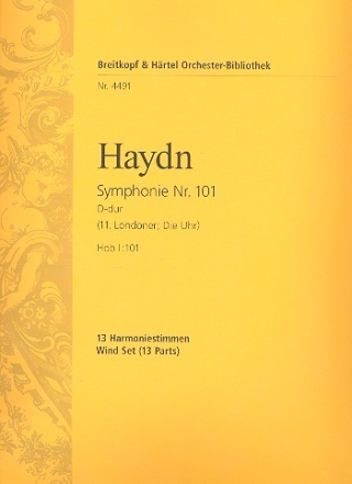 Sinfonei D-Dur Nr.101 Hob.I:101 fr Orchester Harmonie