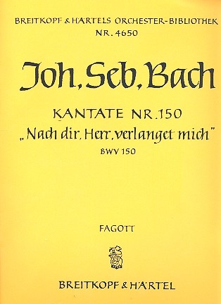 Nach dir Herr verlanget mich Kantate Nr.150 BWV150 Harmonie