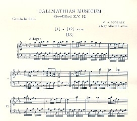 Galimathias musicum KV32 fr Orchester Cembalo