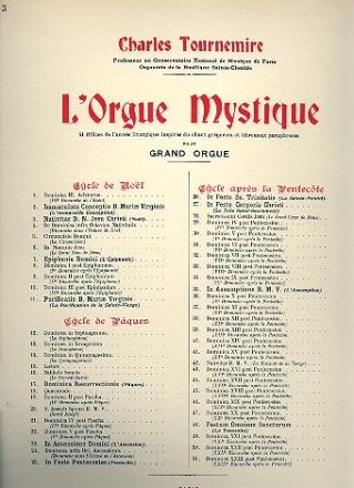 L'orgue mystique vol.33 Pentecote