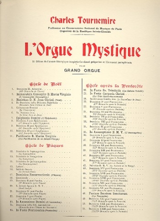 L'orgue mystique vol.29 dominica IV post pentecosten cycle apres la pentecote