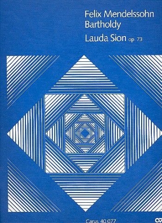 Lauda Sion op.73 fr Soli (SATB). Chor und Orchester Partitur