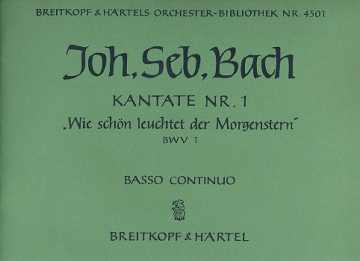 Wie schn leuchtet der Morgenstern Kantate Nr.1 BWV1 Orgel