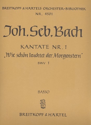 Wie schn leuchtet der Morgenstern Kantate Nr.1 BWV1 Violoncello / Kontrabass