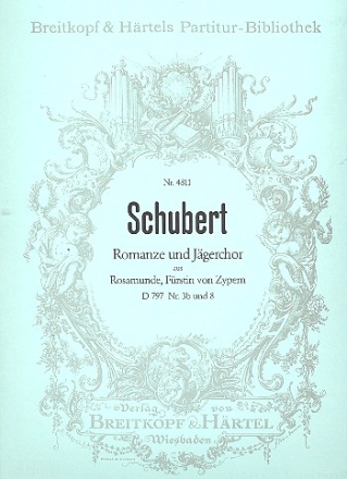 Jgerchor op. 26,8, D797,8 fr SATB Chor und Orchester Partitur (dt)