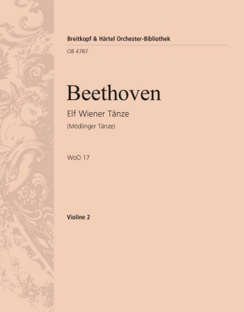 11 Wiener Tnze WoO17 fr Orchester Violine 2