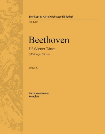 11 Wiener Tnze WoO17 fr Orchester Harmonie