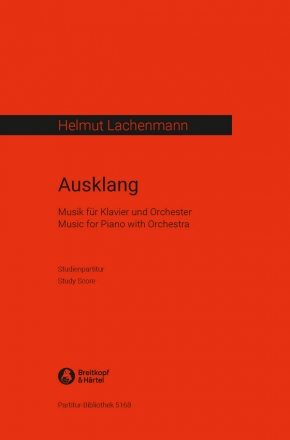 Ausklang Musik fr Klavier mit Orchester Partitur