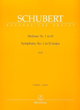 Sinfonie D-Dur Nr.1 D82 fr Orchester Partitur