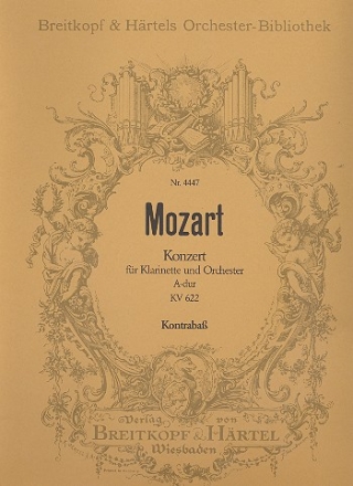 Konzert A-Dur KV622 fr Klarinette und Orchester Kontrabass